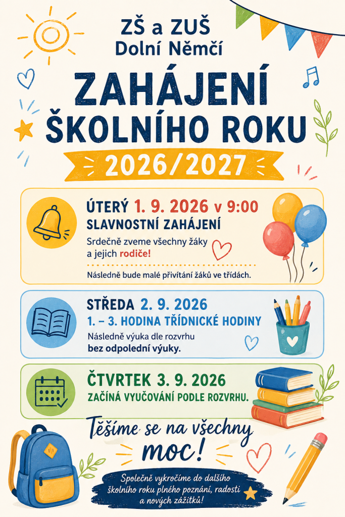 Zahájení školní roku 2026/2027
